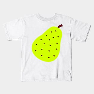 Pear Emoticon Kids T-Shirt